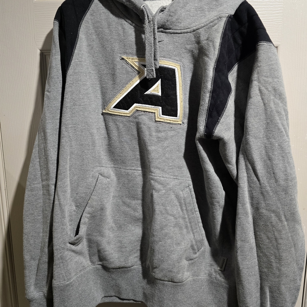 Nike NCAA ARMY L Gray and Black Men's Hoodie